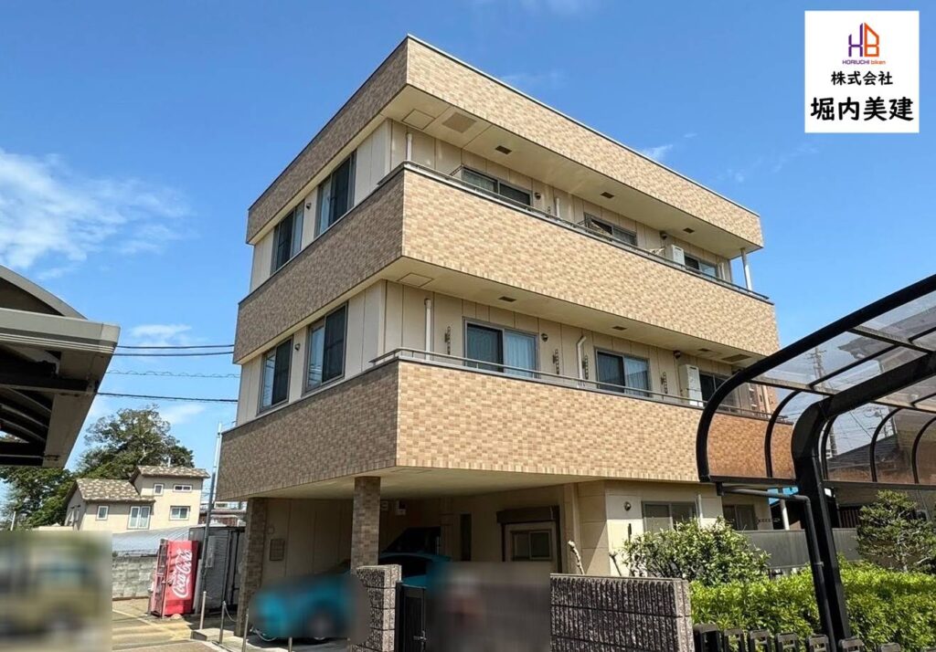 船橋市にある堀内美建が外壁屋根のリフォーム塗装をした船橋市印内のマンション