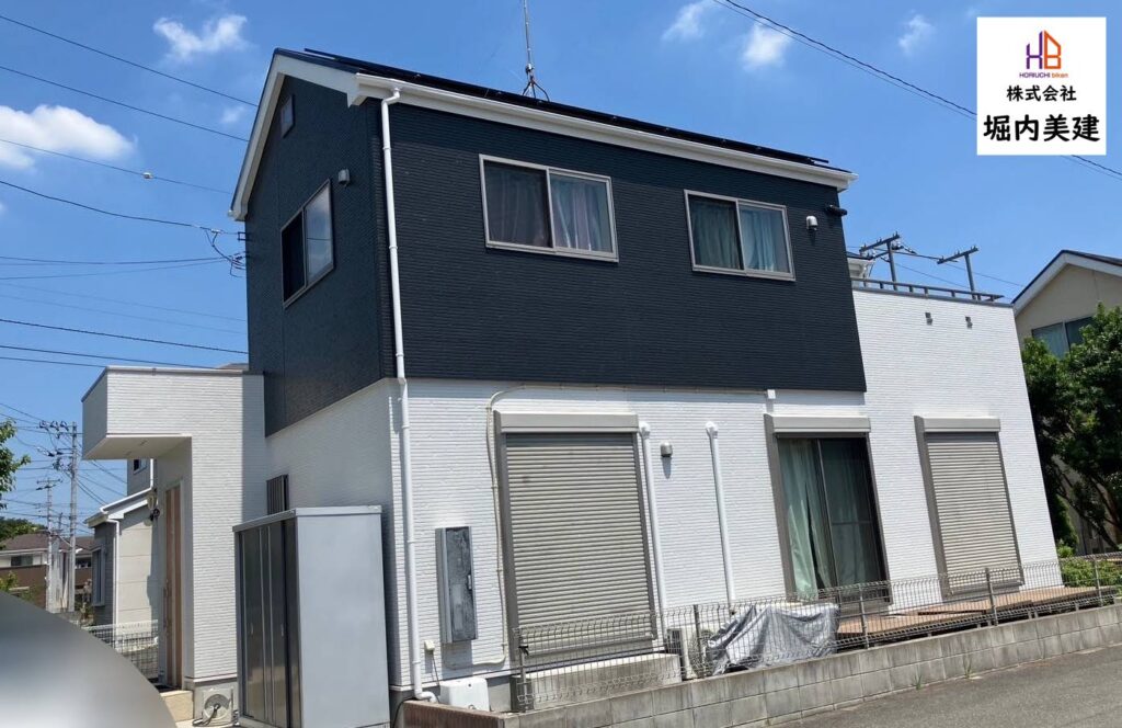 船橋市にある堀内美建が外壁屋根のリフォーム塗装をした市川市大野の戸建て住宅