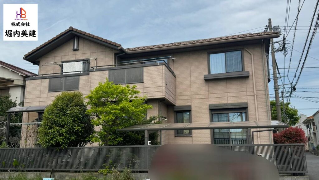 船橋市にある堀内美建が外壁屋根のリフォーム塗装をした八千代市大和田の戸建て住宅