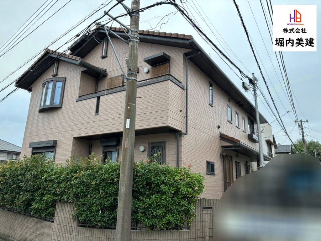 船橋市にある堀内美建が外壁屋根のリフォーム塗装をした八千代市大和田の戸建て住宅