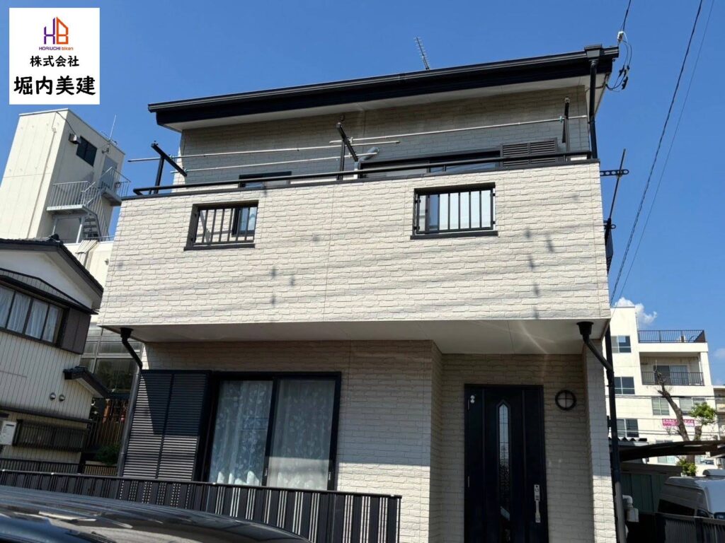 船橋市にある堀内美建が外壁屋根のリフォーム塗装をした我孫子市若松の戸建て住宅