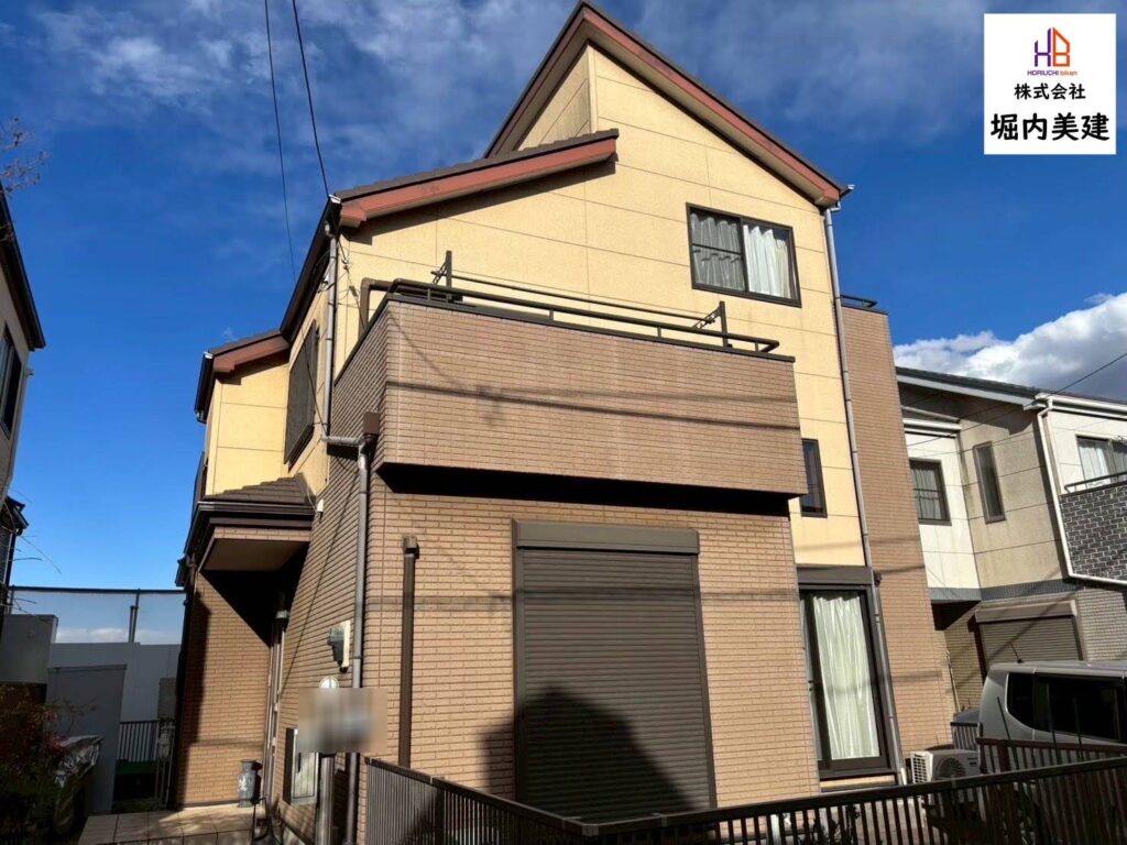 船橋市の堀内美建が外壁塗装を施工する習志野市鷺沼の戸建て住宅