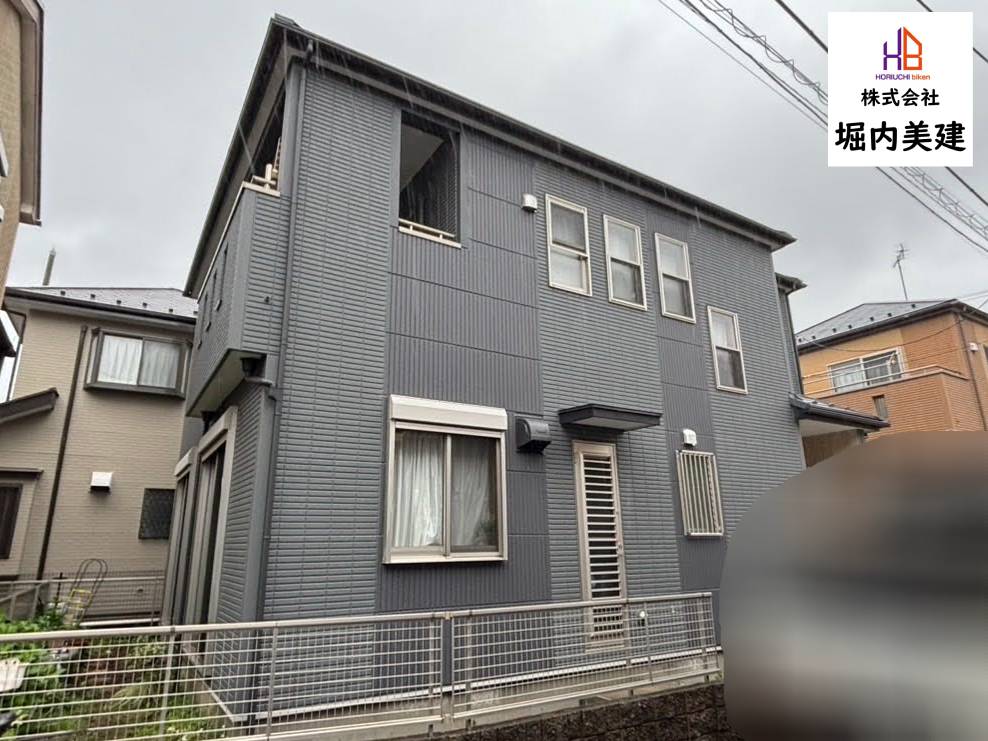 船橋市の堀内美建が外壁塗装を施工する千葉市花見川区の戸建て住宅