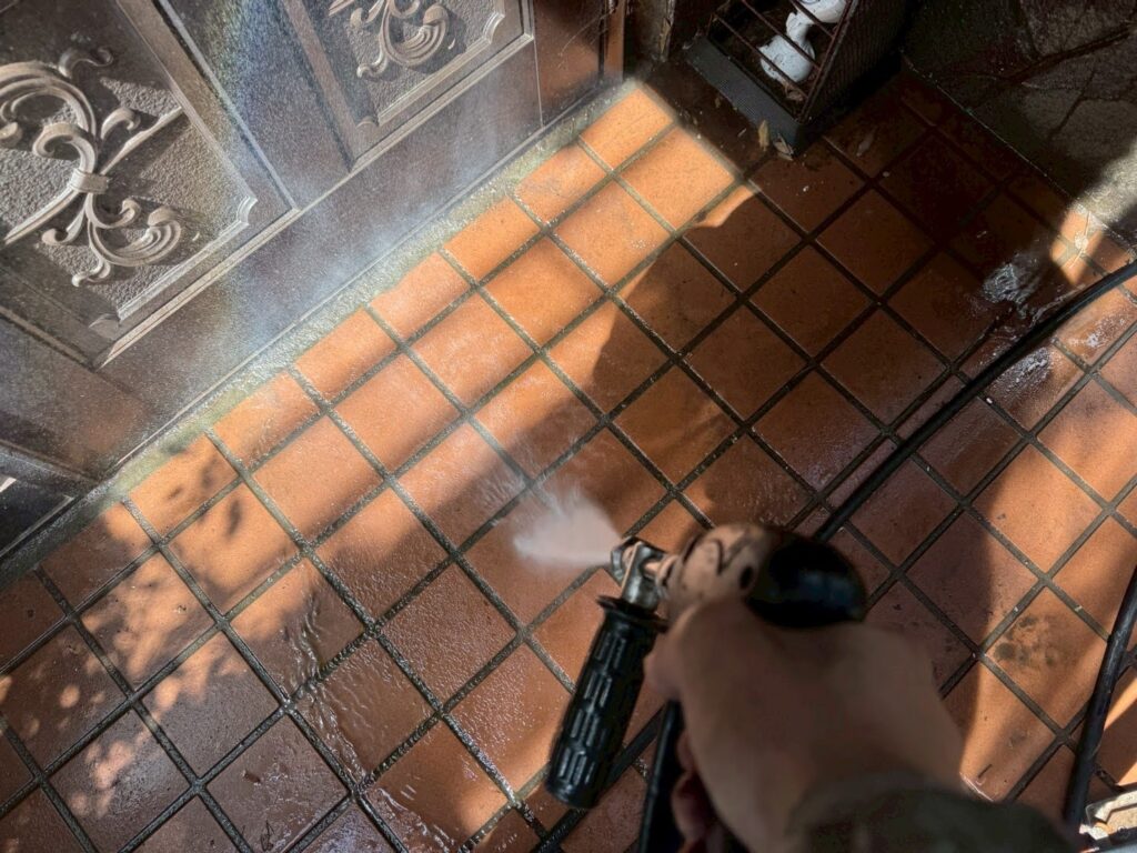 玄関洗浄