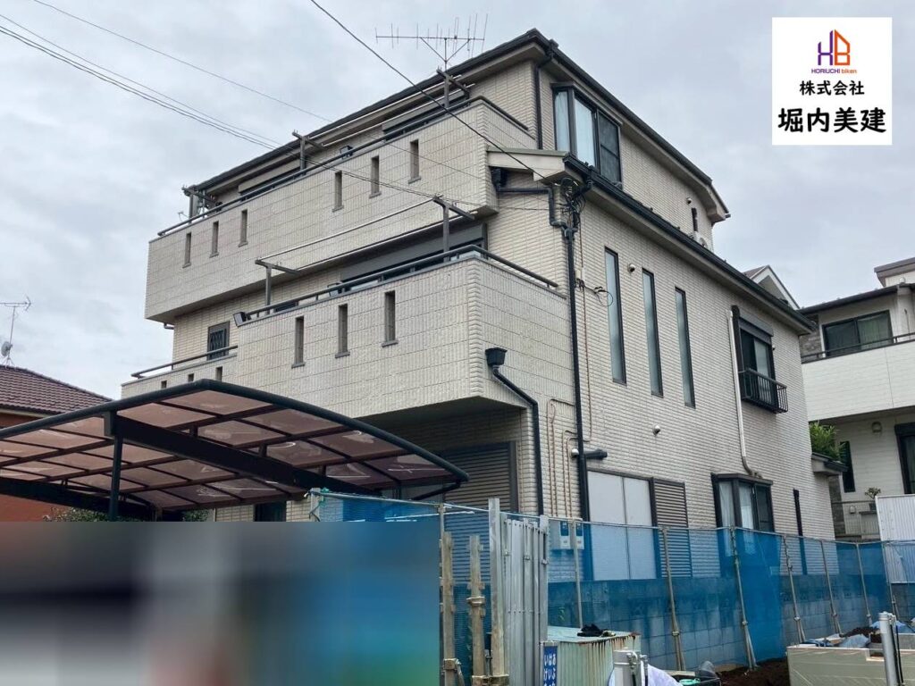 船橋市の堀内美建が外壁塗装を施工する松戸市五香の戸建て住宅