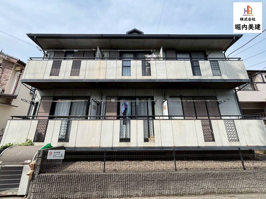 船橋市の堀内美建が外壁塗装を施工する船橋市前原西のアパート