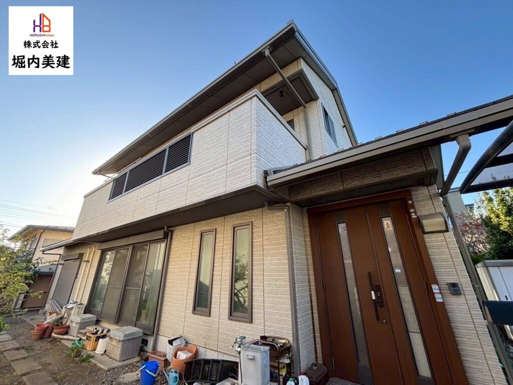 船橋市の堀内美建が外壁塗装を施工する船橋市ア習志野台の戸建て住宅