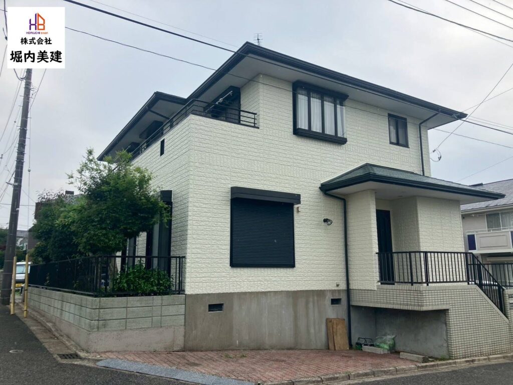 船橋市の堀内美建が外壁塗装を施工する千葉市緑区あすみが丘の戸建て住宅