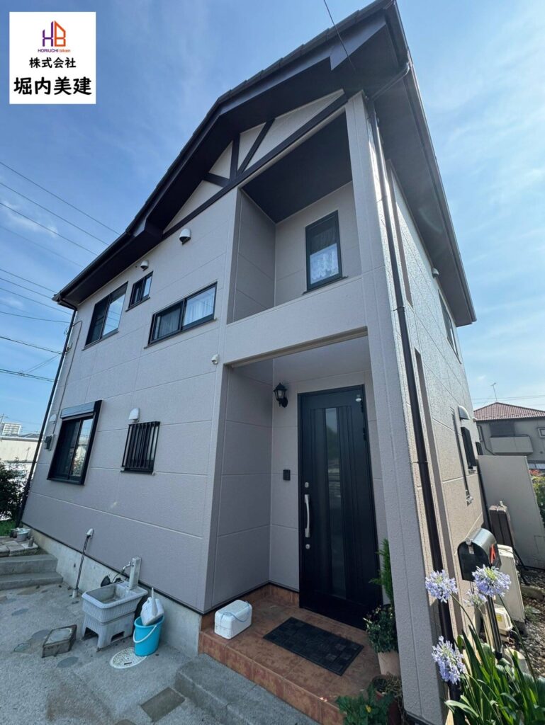 船橋市の堀内美建が外壁塗装を施工する野田市山崎の戸建て住宅