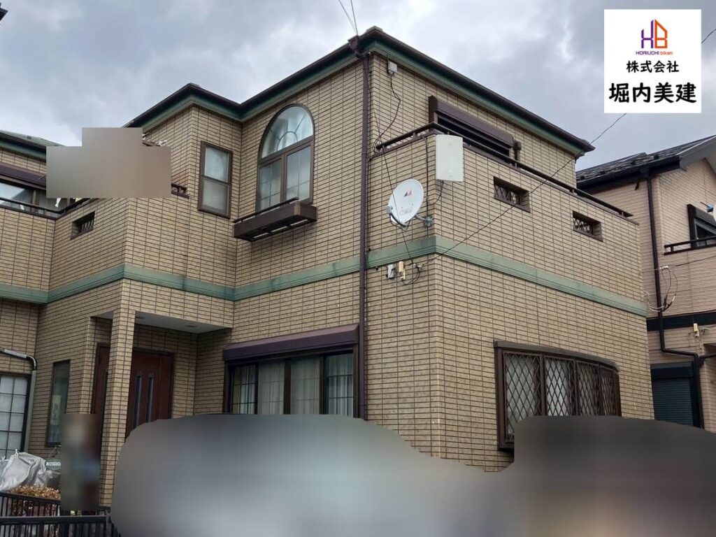 船橋市の堀内美建が外壁塗装を施工する千葉市花見川区の戸建て住宅