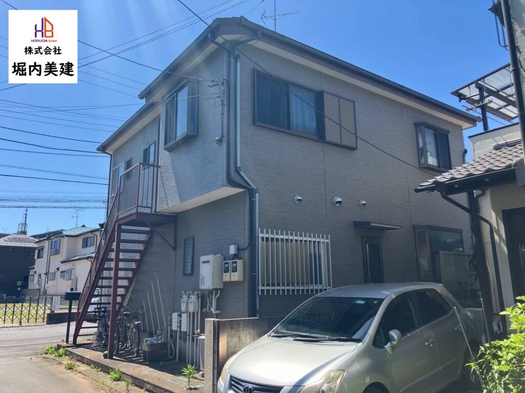 船橋市の堀内美建が外壁塗装を施工する船橋市駿河台の戸建て住宅