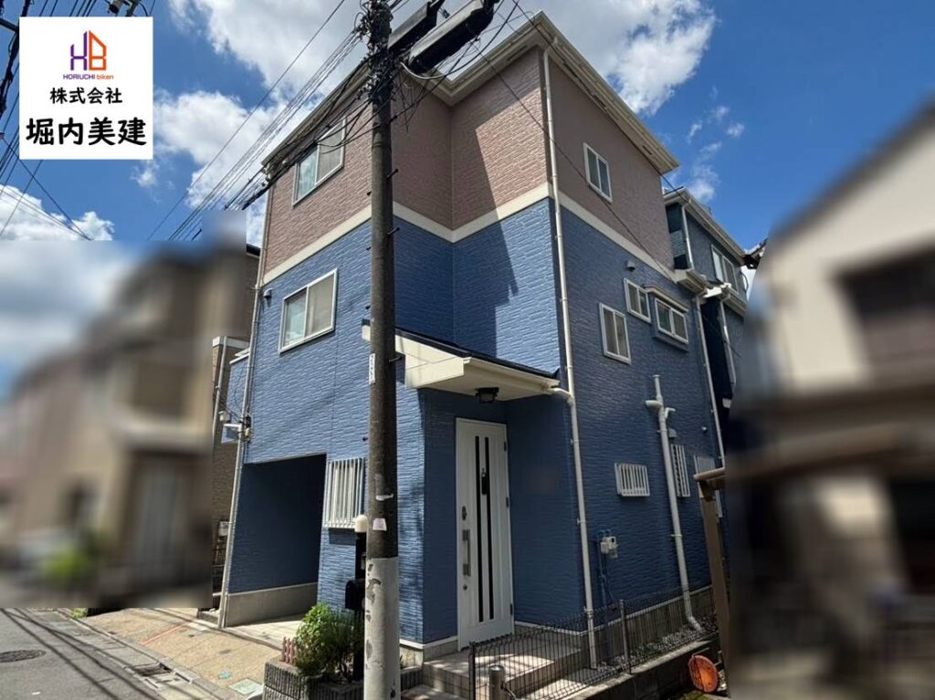 船橋市の堀内美建が外壁塗装を施工する墨田区八広の戸建て住宅