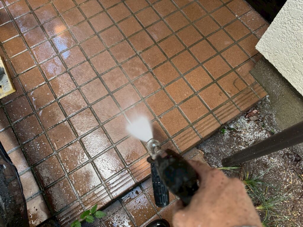 玄関洗浄