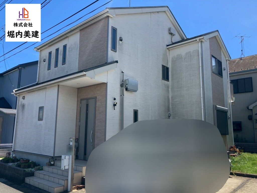 船橋市の堀内美建が外壁塗装を施工する船橋市三咲の戸建て住宅