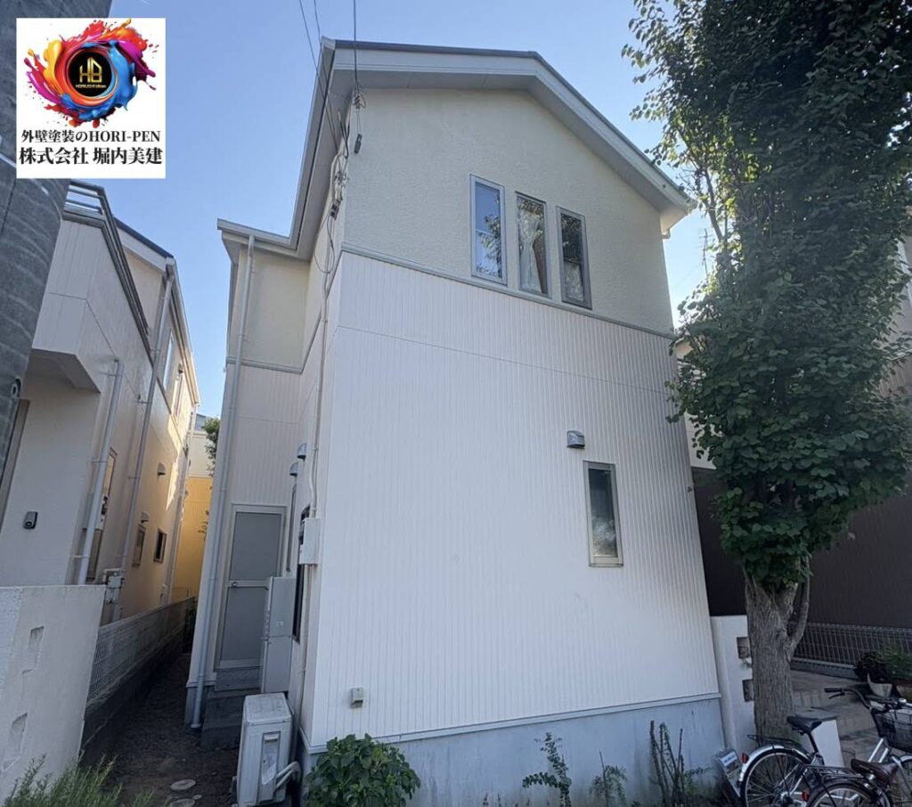 船橋市の堀内美建が外壁塗装を施工する鎌ヶ谷市鎌ヶ谷の戸建て住宅