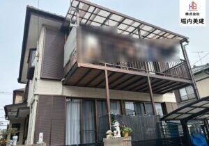 船橋市の堀内美建が外壁塗装を施工する千葉市稲毛区宮野木の戸建て住宅