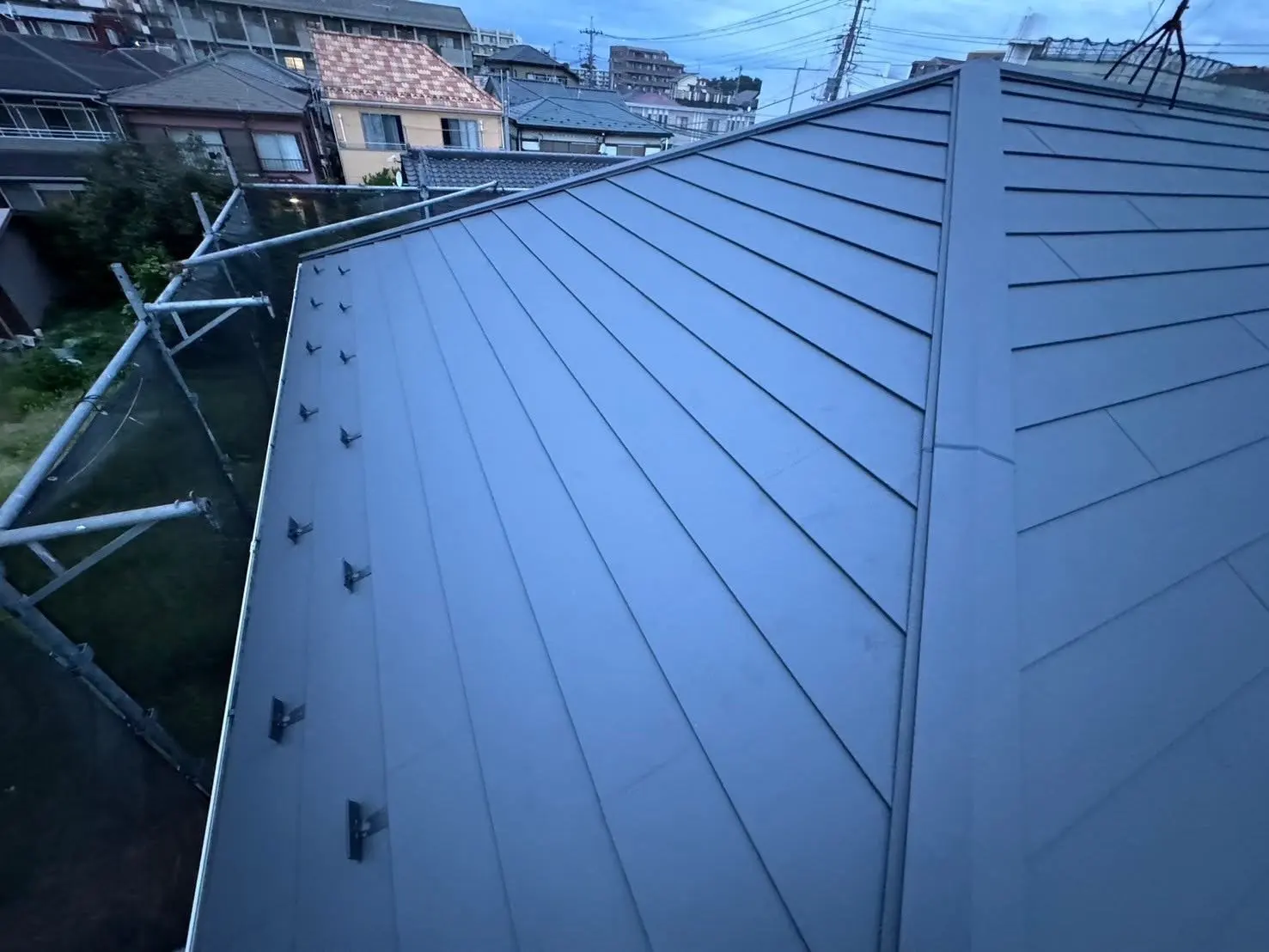 屋根カバー施工