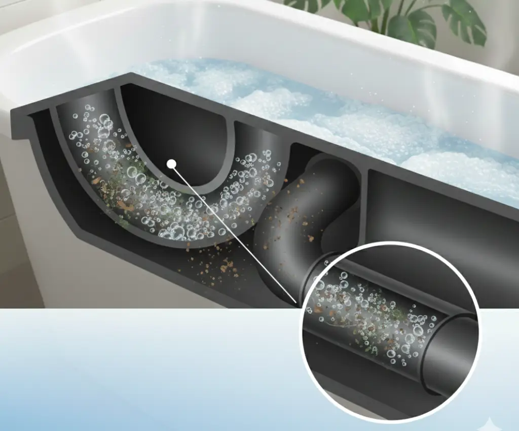 配管の汚れが落ちやすい