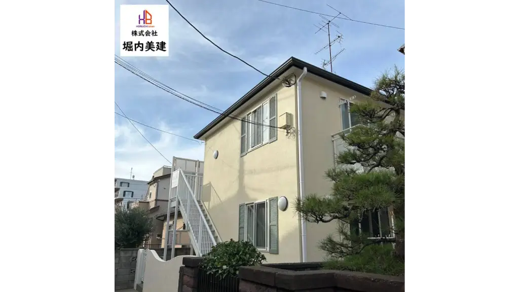 【船橋市前原西】アパート ライトクリームで柔らかな色合いに