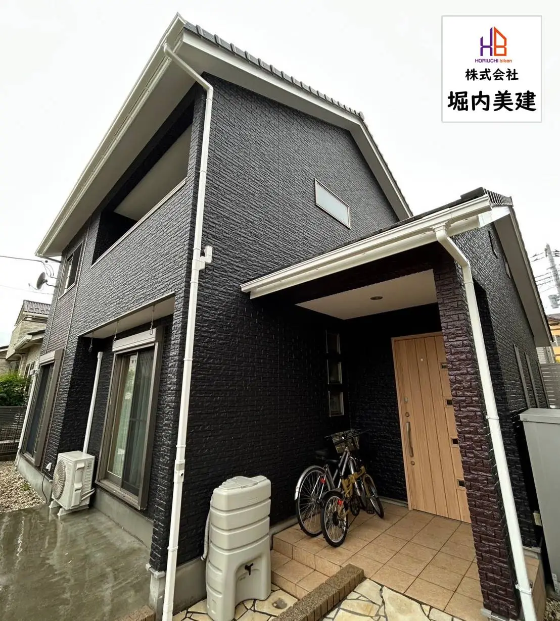 [木更津市ほたる野]ブラックを基調にしたモダンで重厚感のある外壁塗装