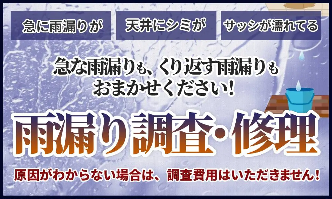 雨漏り調査・修理