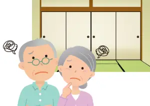 畳の部屋に悩む夫婦