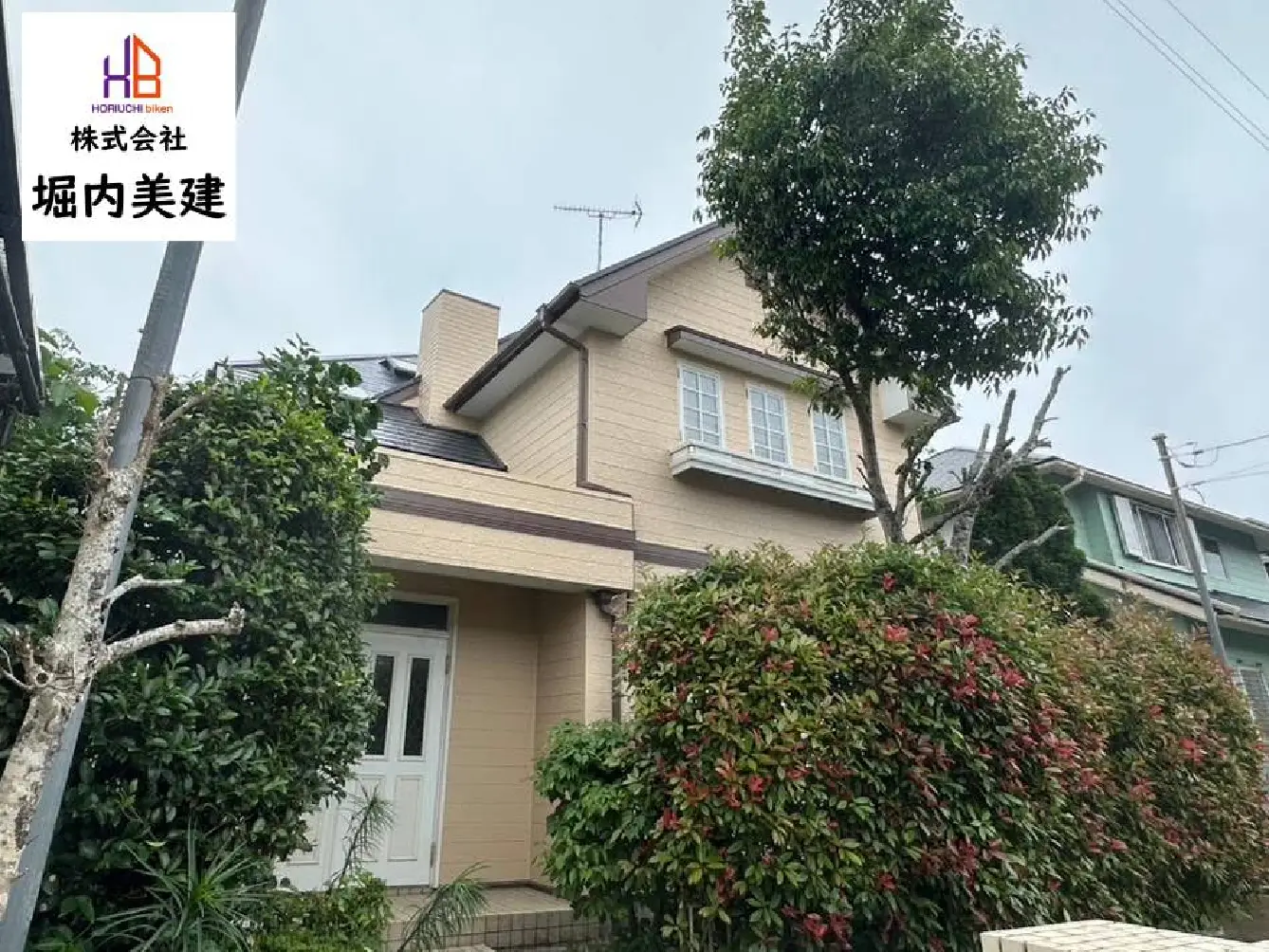 【匝瑳市飯倉台】明るめのベージュ系カラーであたたかみと清潔感がある外壁塗装