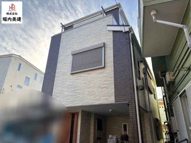 【江戸川区一之江】シルキーホワイトとタイル調外壁で上品な印象に