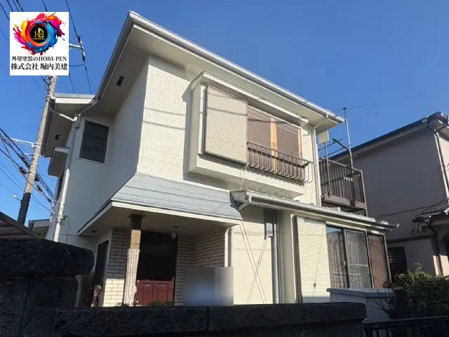 【船橋市旭町】やさしく落ち着いたホワイト系の外壁塗装